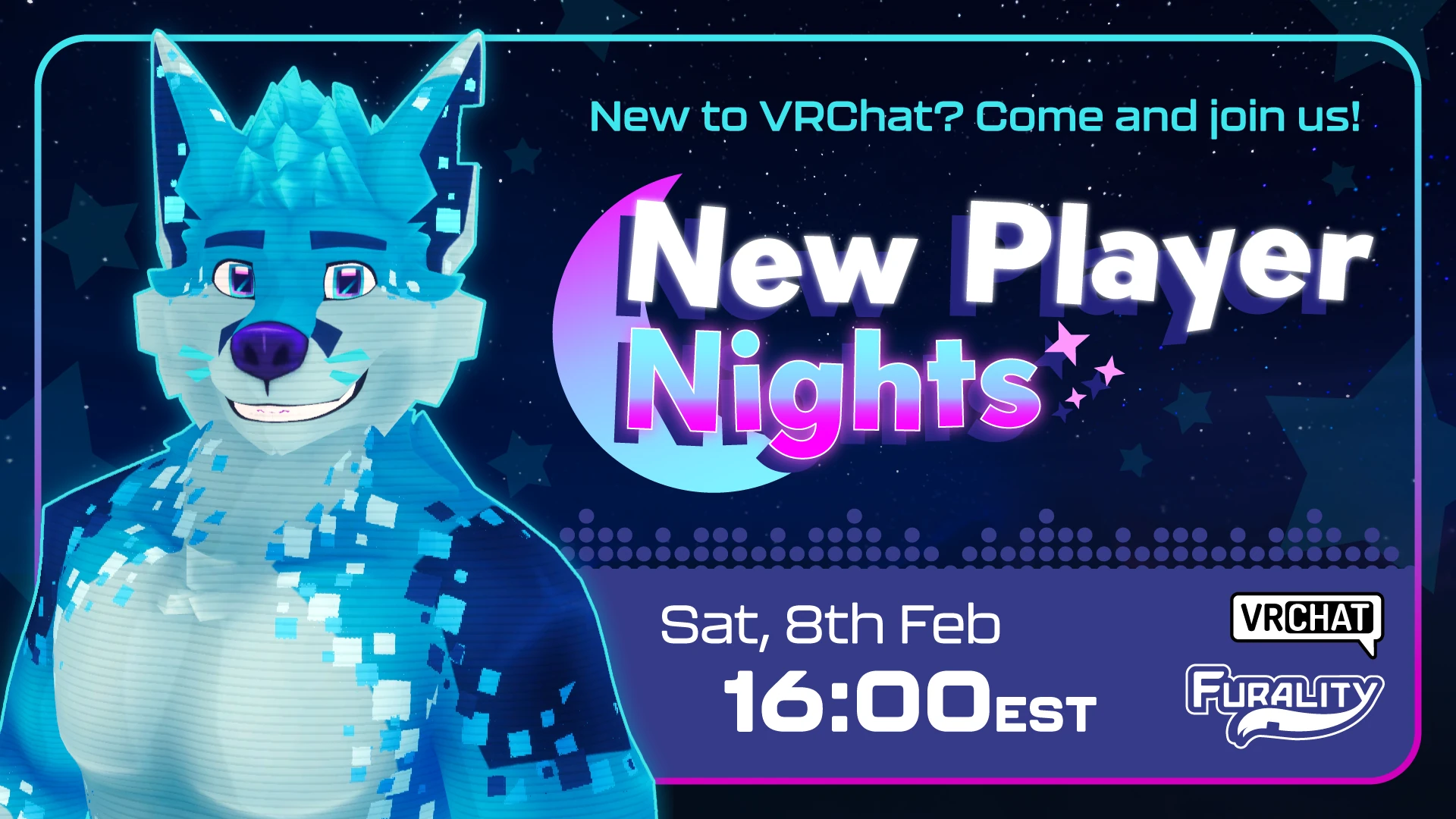 New Player Nights February 8th at 16:00 EST Promo.